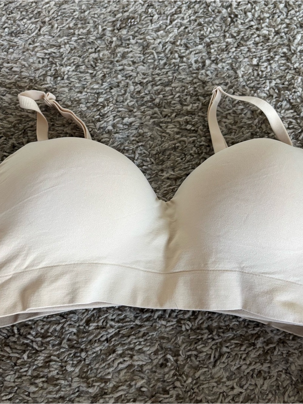 Seamless Light Beige Padded Bra - Women Intimates TrueKind
